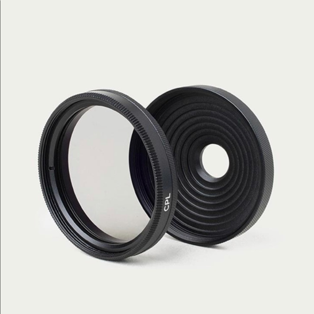Moment 37 mm CPL filter and filter mount